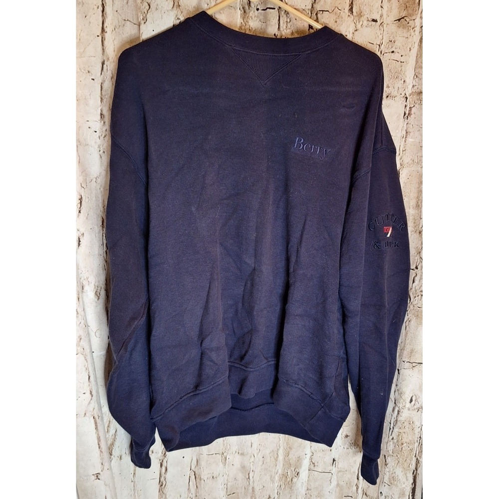 Berry - Cutter and‎ Buck pullover Men's XL Royal Purple Long Sleeve Crew Sweater